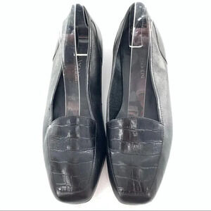 Enzo Angiolini Liberty flats size 7 black tortoise print 80s 90s vintage